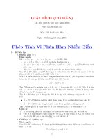 chuyên đề ôn thi cao học-bài 4-thầy Hoa