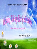 tiêt 8, Bài 7: Yêu thiên nhiên, sống hòa hợp với thiên nhiên