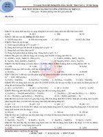 2011 _ Bài test chất lượng chương 1 - Su dien ly - hoa hoc 11