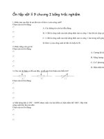 Ôn tập chương I lí lớp 9 trắc nghiệm