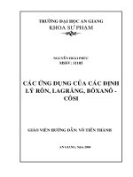 cac ung dung cua cac dinh ly