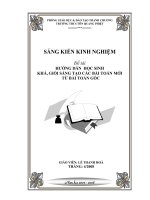 SKKN SÁNG TẠO BT MỚI TỪ BT GỐC