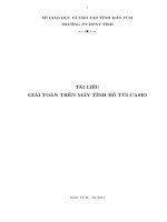 Tài liệu lý thuyết về máy tính CASIO