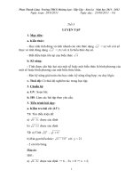 GA 3 cột theo chuan tiet 1 - 20 ĐS lớp 9