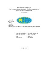 một số biện pháp hoàn thiện công tác tuyển dụng nhân lực tại công ty tnhh xuân quỳnh