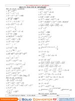 TUYỂN CHON CÁC BÀI TẬP VỀ MŨ-LÔGARIT(da 11-12).