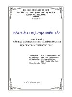 Chuyên đề 2 các đặc điểm hệ sinh thái và tiềm năng sinh học của tràm chim đồng tháp