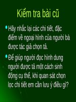 Tập làm văn: Luyện tập tả người (tả ngoại hình)