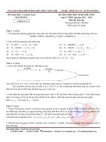 Đề thi chọn HSG tỉnh Hải Dương 2011 - 2012