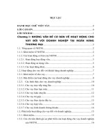 phát triển hoạt động cho vay đối với doanh nghiệp tại ngân hàng công thương chi nhánh chương dương