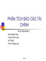 PHÂN TÍCH BÁO CÁO TÀI CHÍNH ÁP DỤNG TẠI CTY CP SỮA VIỆT NAM (VINAMILK)