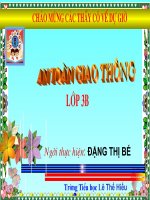 bài 4: Kĩ năng đi bộ và qua đường an toàn