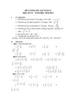 Đề cương ôn tập học kì II Toán 6.doc