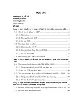 đánh giá tác động của chuyển dịch cơ cấu gdp theo thành phần tới thu nsnn bằng mô hình kinh tế lượng