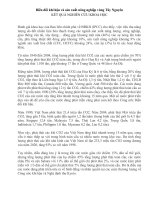 Kết quả nghiên cứu khoa học biến đổi khí hậu và sản xuất nông nghiệp vùng tây nguyên