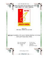 NGHIÊN CỨU QUÁ TRÌNH PHÓNG VỆ TINH LÊN QUỸ ĐẠO ĐỊA TĨNH