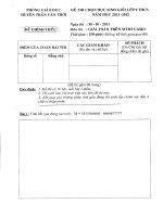 Đề thi MTBT vòng huyện năm 2011-2012