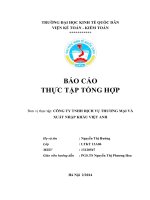 tổng quan về đặc điểm kinh tế- kĩ thuật và tổ chức bộ máy quản lý hoạt động sản xuất kinh doanh của công ty tnhh dịch vụ thương mại và xuất nhập khẩu việt anh
