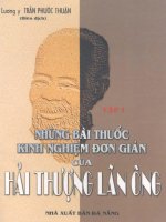 Những bài thuốc quý của hải thượng lãn ông