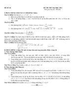 ĐỀ THI ĐẠI HỌC 2012(đề 2)