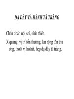 Chẩn đoán hình ảnh dạ dày và tá tràng