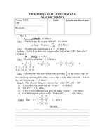 Đề kiểm tra học kì II - Toán 6 (Đề số 4).doc