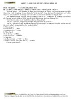 GIẢI CHI TIẾT ĐỀ THI ĐH NĂM 2010