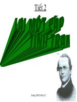 Bài : 2 : Lai Một cặp tính trạng