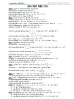 Bài tập về mặt cầu