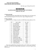 BAO CAO KET QUA DH DOAN TRUONG 2011 - 2012