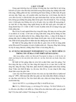 SU DUNG POWERPOIT TRONG THIET KE BAI GIANG