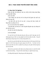 BÀI 1 THỰC HÀNH TRUYỀN NHIỆT ỐNG XOẮN