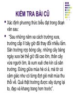 Tiết 40 - Miêu tả nội tâm trong văn bản tự sự