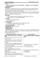 Giáo án Sinh 6 theo chương trình giảm tải