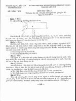 Đề + Đáp án HSG li 9 tỉnh Kiêng Giang năm 2009-2010