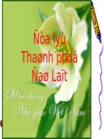 ĐỊA LÍ THÀNH PHỐ ĐÀ LẠT