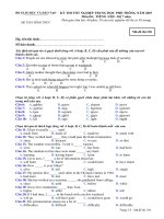 DE THI TOT NGHIEP THPT MON TIENG ANH 2007