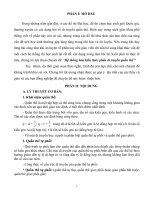 Báo cáo hệ thống hóa kiến thức phần di truyền quần thể