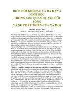 BDKH và ĐDSH trong mối quan hệ với đời sống và phát triển xã hội