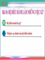 Bai 10 HĐH làm những việc gì
