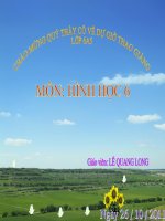 Tiết 6 : ĐOẠN THẲNG