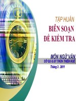 Biên soạn đề KT