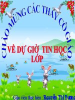 Bài 2:Tập gõc các phím ở hàng phím trên