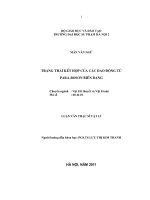 Trạng thái kết hợp của các dao động tử Para Boson biến dạng