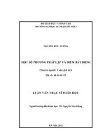 một số phương pháp lặp và điểm bất động