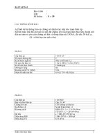 BÀI TẬP DÀI MÔN KĨ THUẬT ĐIỆN CAO ÁP (ĐỀ 6)