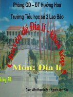 DIA LI 5. Bài 9. CAC DAN TOC, SU PHAN BO DAN CU