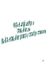 Bài giảng địa lí 5