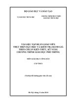 Tài liệu dạy học và kiểm tra đánh giá theo chuẩn kiến thức kĩ năng môn GDCD THCS