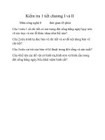 bài kiểm tra 45 phút công nghệ 8